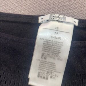 Wolford XS Jumpsuit Blk long sleeve open foot